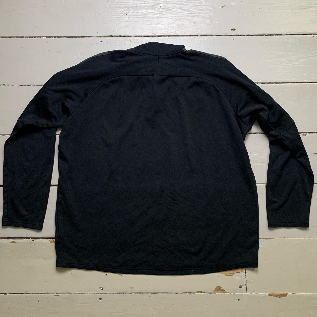 Nike Dri Fit Quarter Zip Black and White Jumper