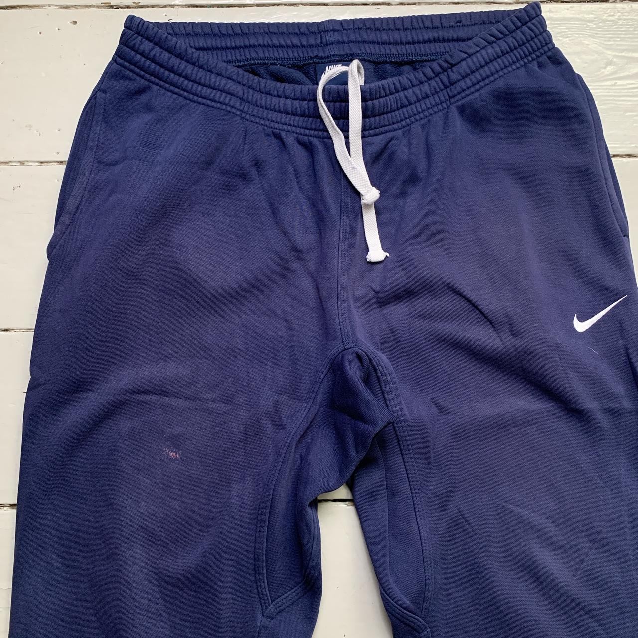 Nike Swoosh Navy and White Baggy Joggers