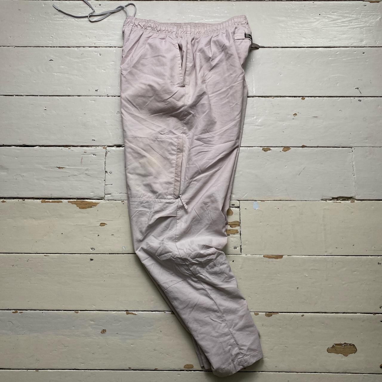 Nike Shell Baggy Cream Track Pant Bottoms