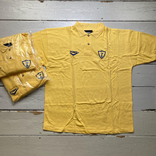 Tottenham Vintage 90’s Pony Yellow Polo Shirt