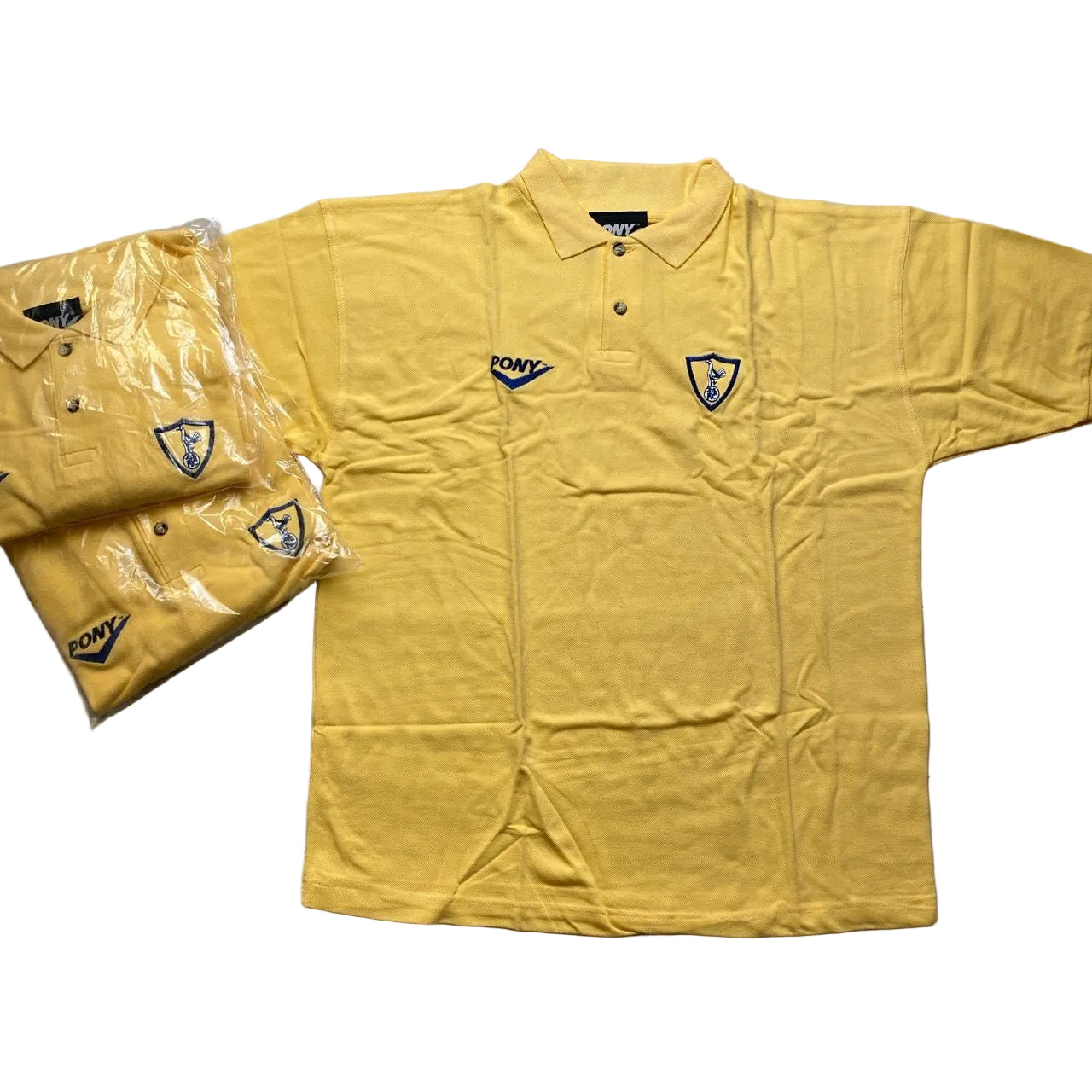 Tottenham Vintage 90’s Pony Yellow Polo Shirt (L)
