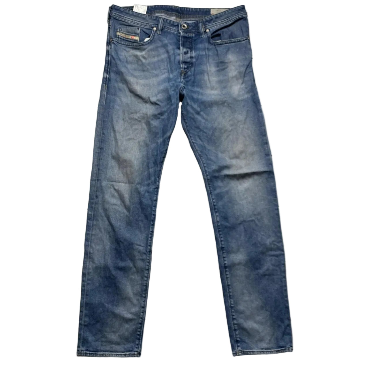 Diesel Buster Stonewashed Navy Jeans (34W)