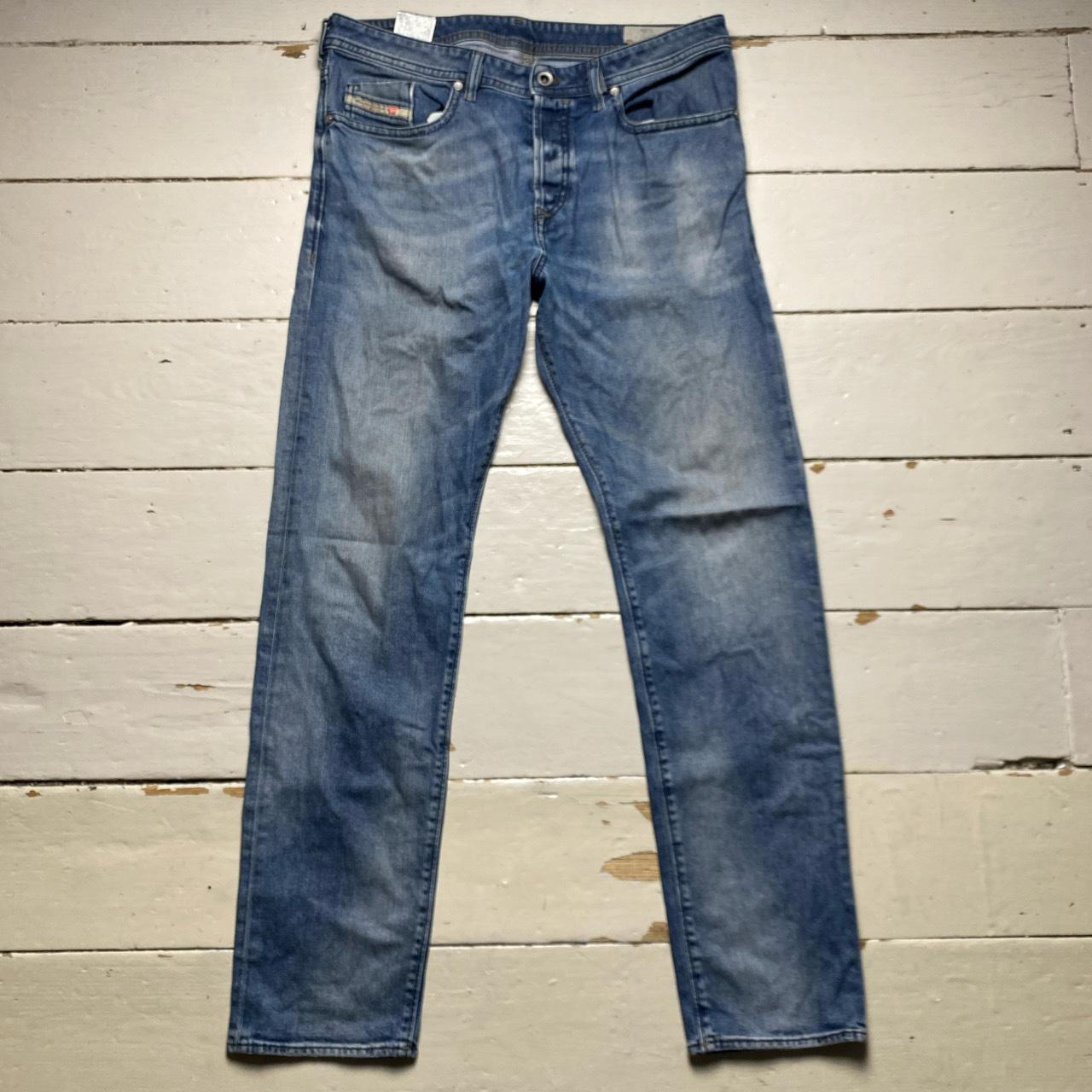 Diesel Buster Stonewashed Navy Jeans