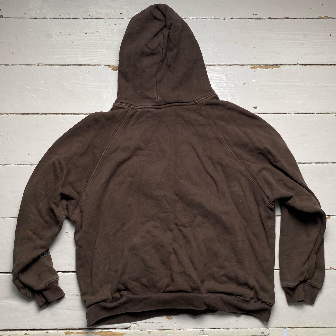 Essentials Fear of God Brown and Black Baggy Hoodie