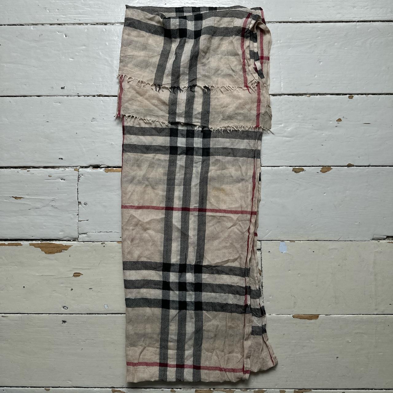 Burberry Nova Check Silk Scarf Wrap