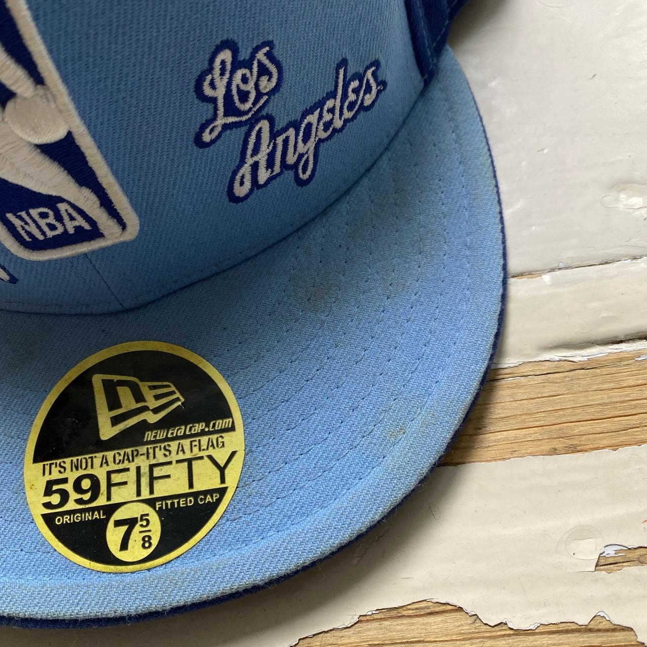 New Era Lakers NBA Baby Blue and Navy Fitted Cap