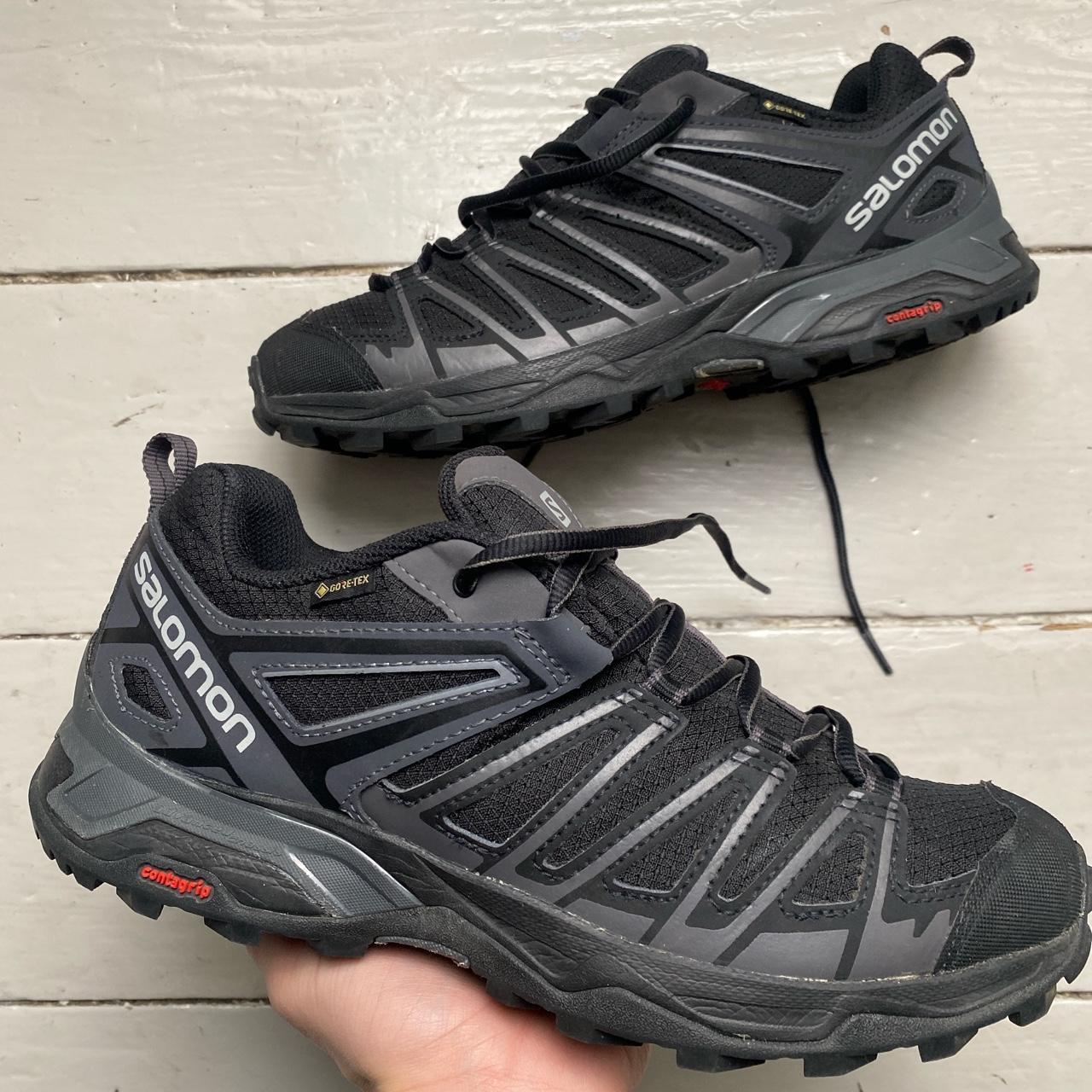 Salomon X Ultra Black and Grey Trainers