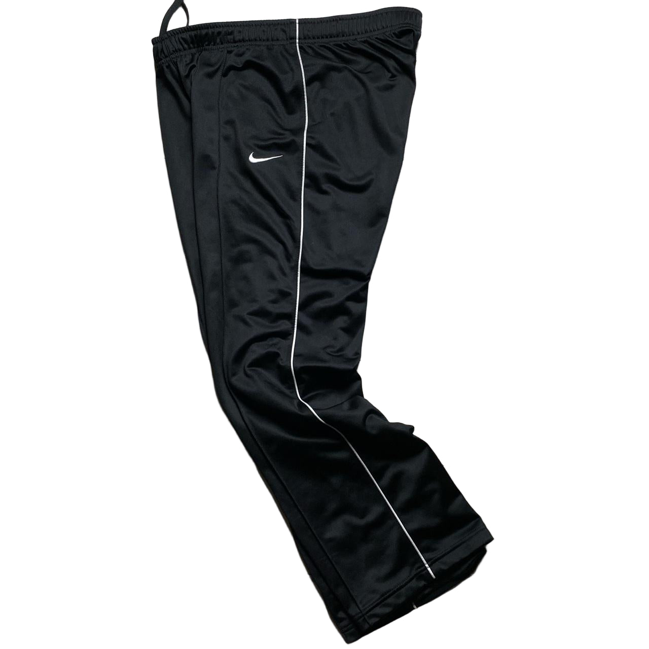 Nike Black and White Baggy Track Pants Joggers (XL)