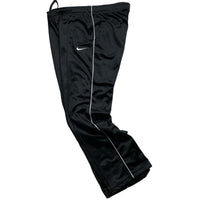 Nike Black and White Baggy Track Pants Joggers (XL)