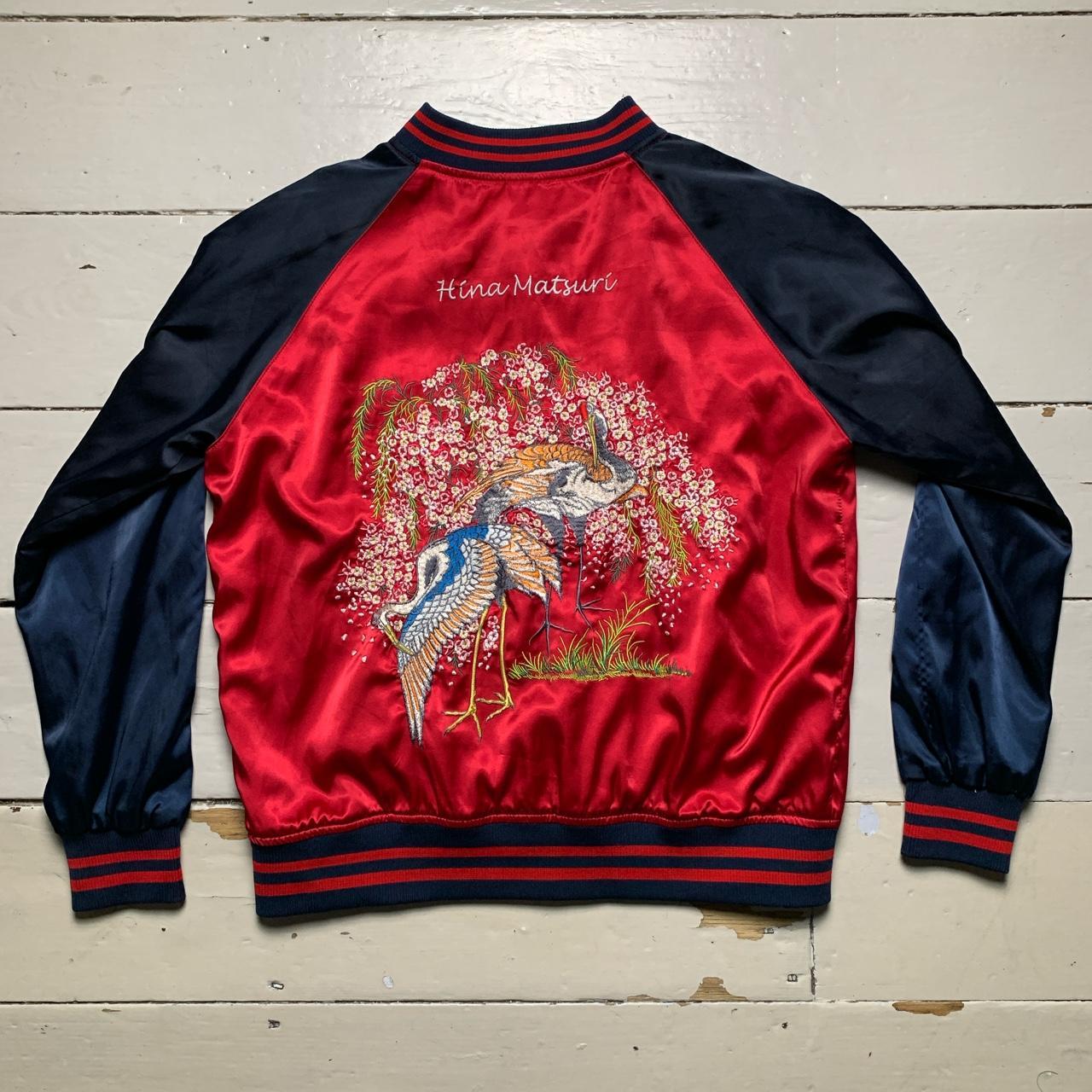 Heron Bird Embroidery Zara Woman Reversible bomber Jacket