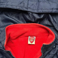 Arsenal Vintage Navy and Red Puffer Jacket (S)