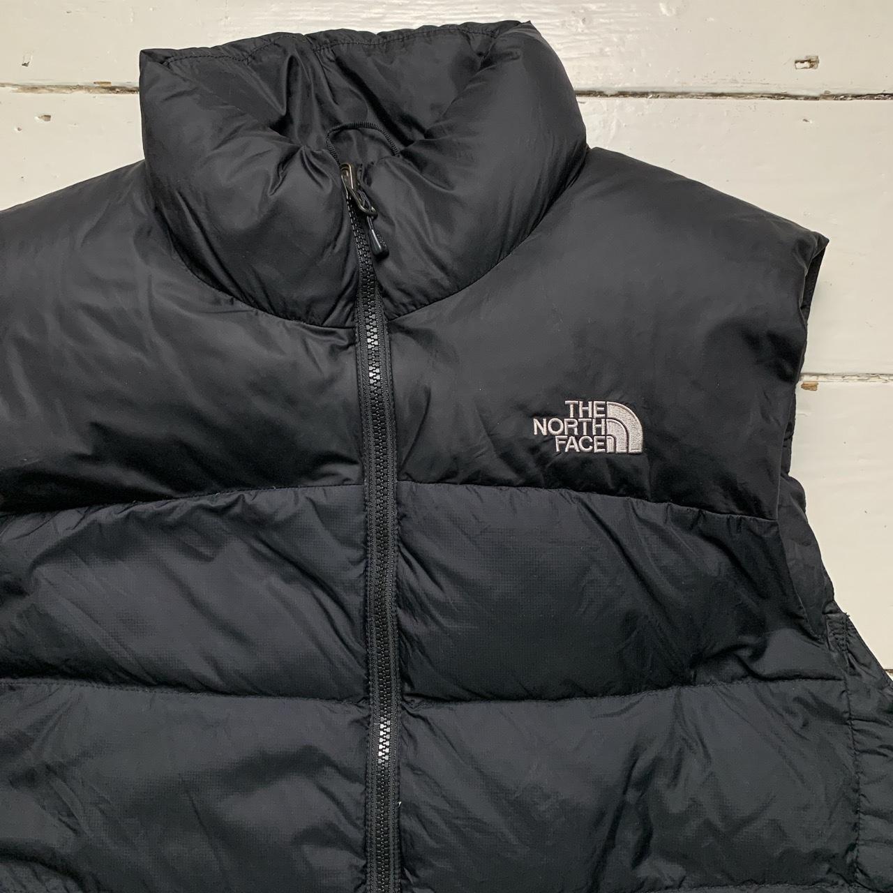 The North Face Nuptse 700 Black and White Gilet