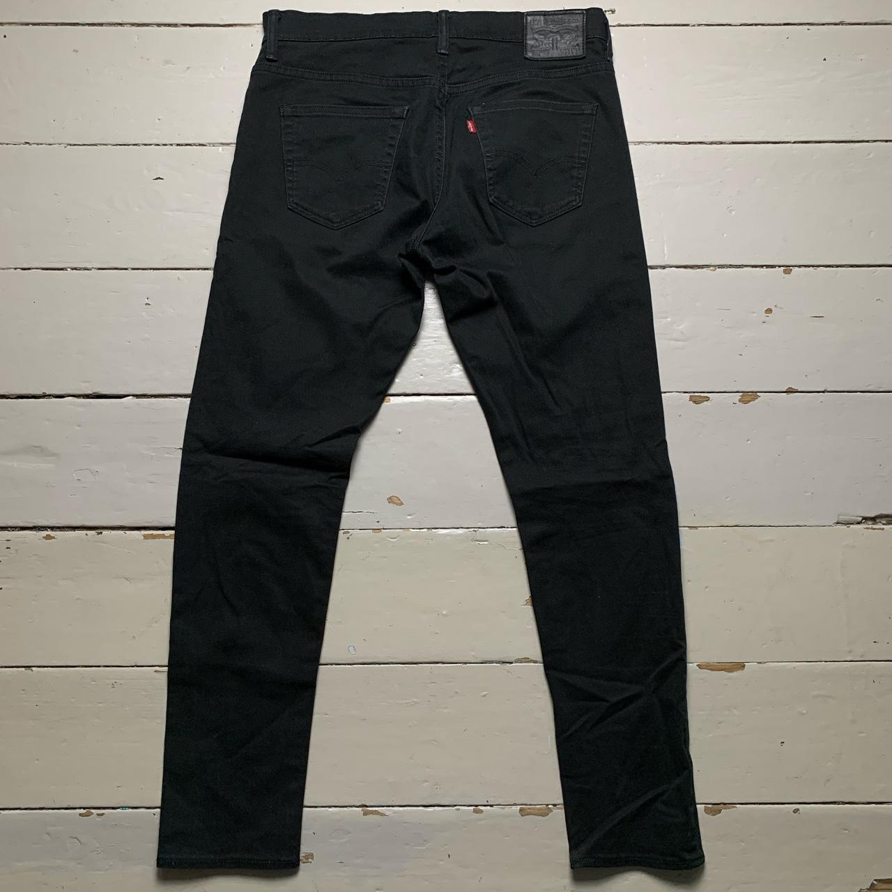 Levis Jet Black 520 Slim Jeans