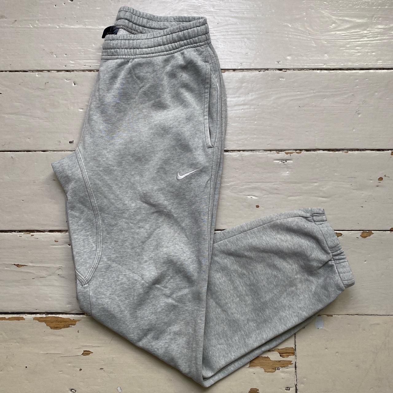 Nike Swoosh Baggy Joggers Grey and White