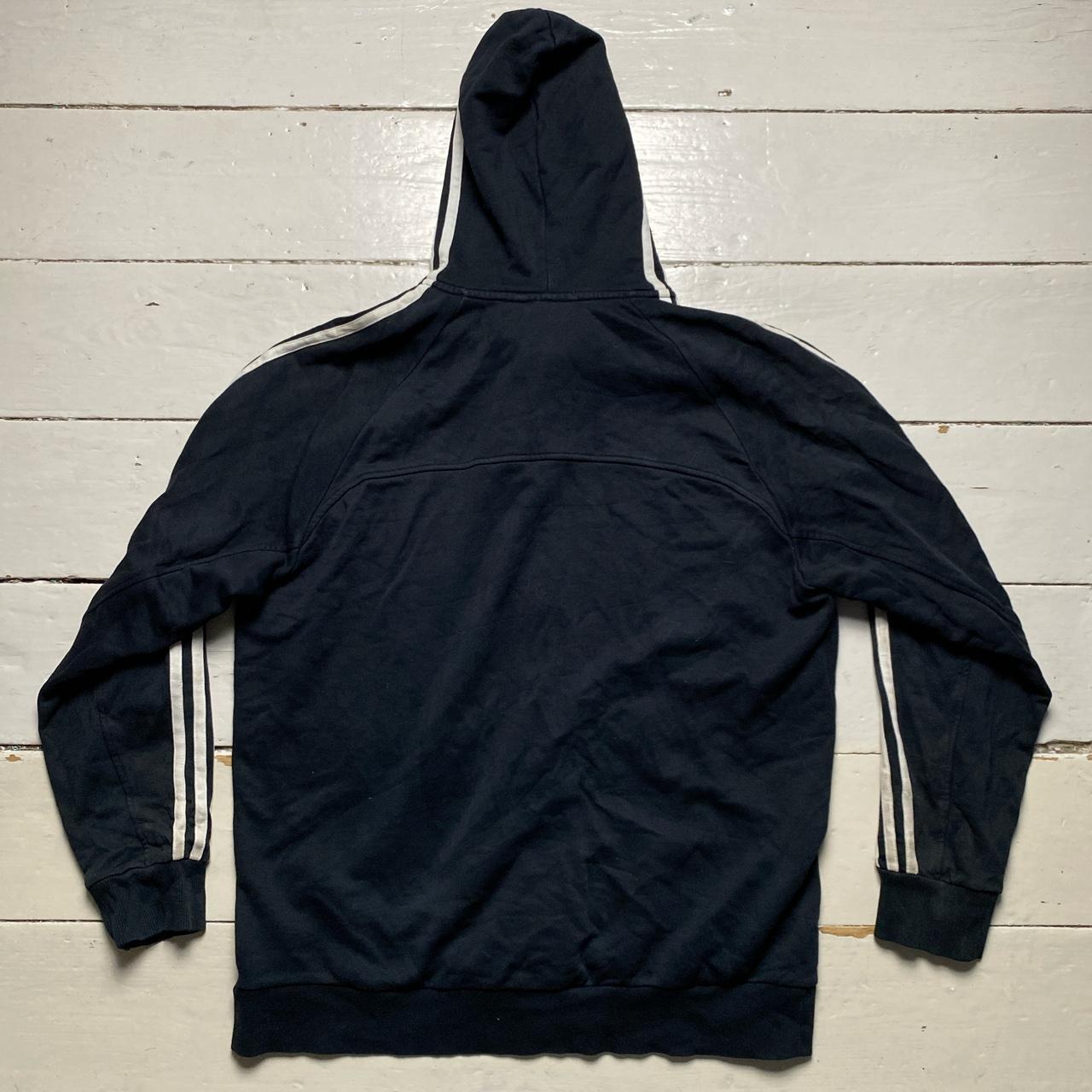 Adidas Performance Essentials Black and White Hoodie