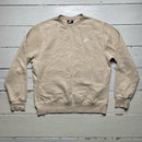Nike Cream and White Swoosh Jumper