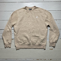 Nike Cream and White Swoosh Jumper