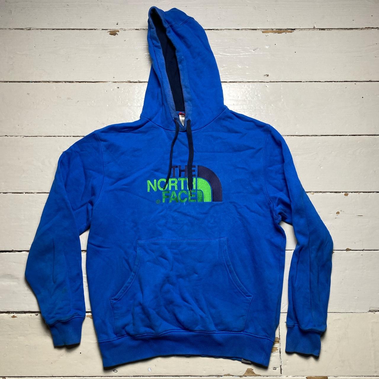 The North Face Blue and Green Hoodie