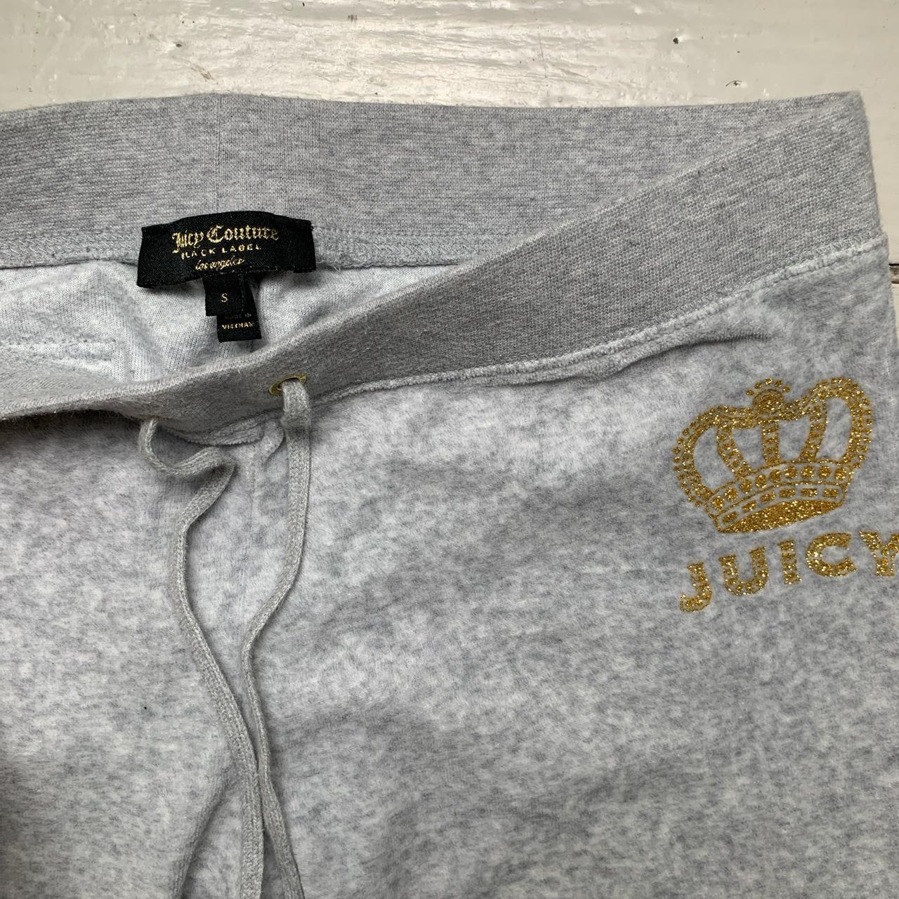 Juicy Couture Grey and Gold Velour Tracksuit