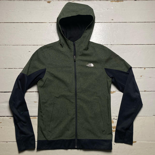 The North Face Green and Silver Light Jacket