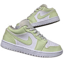 Jordan 1 Low White and Pastel Citron Yellow (UK 6.5)