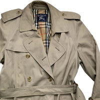 Burberrys Burberry Vintage Womens Trench Coat Jacket with Belt (XL)