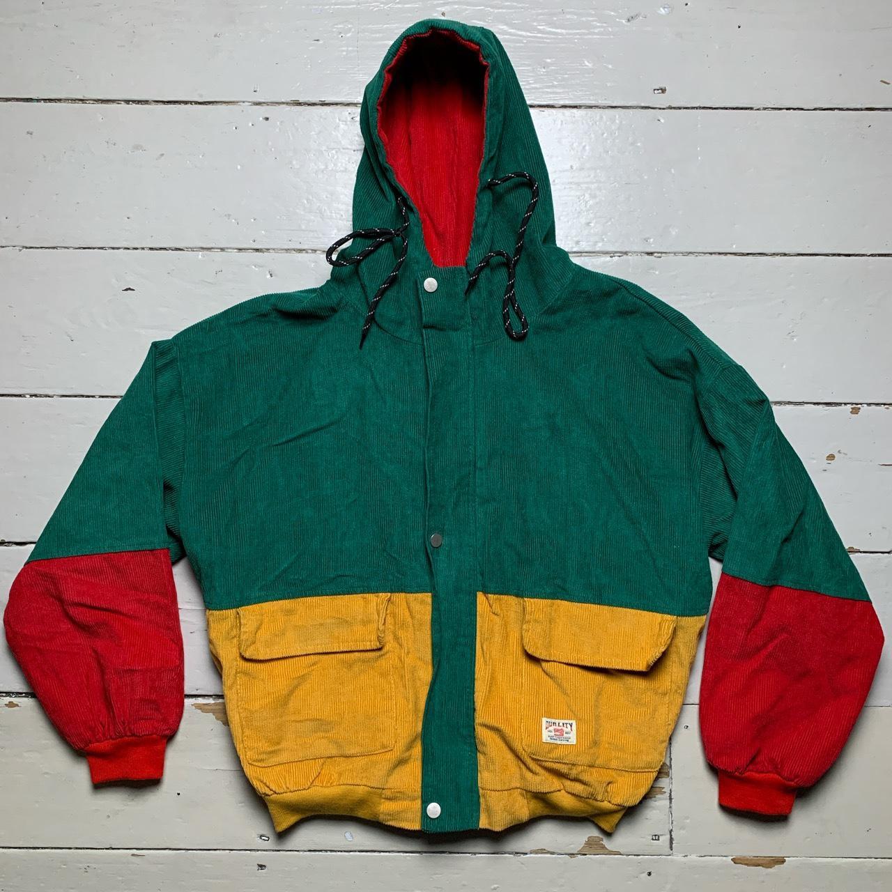 Vintage Corduroy Multi Colour Hoodie Jacket