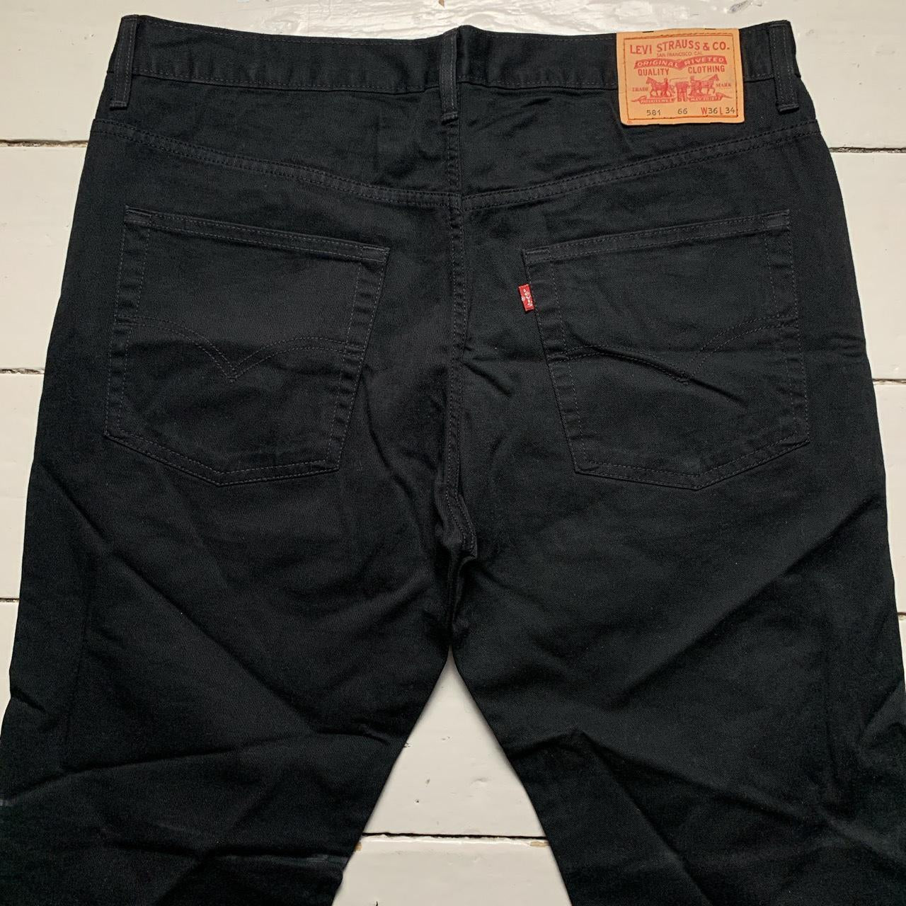 Levis 581 66 Black Baggy Trouser Jeans