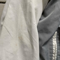 Lacoste Tracksuit Shell Windbreaker Jacket Grey Black and White (2XL)