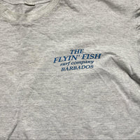 Flyin Fish Cropped Womens Grey Oversized T Shirt (L)