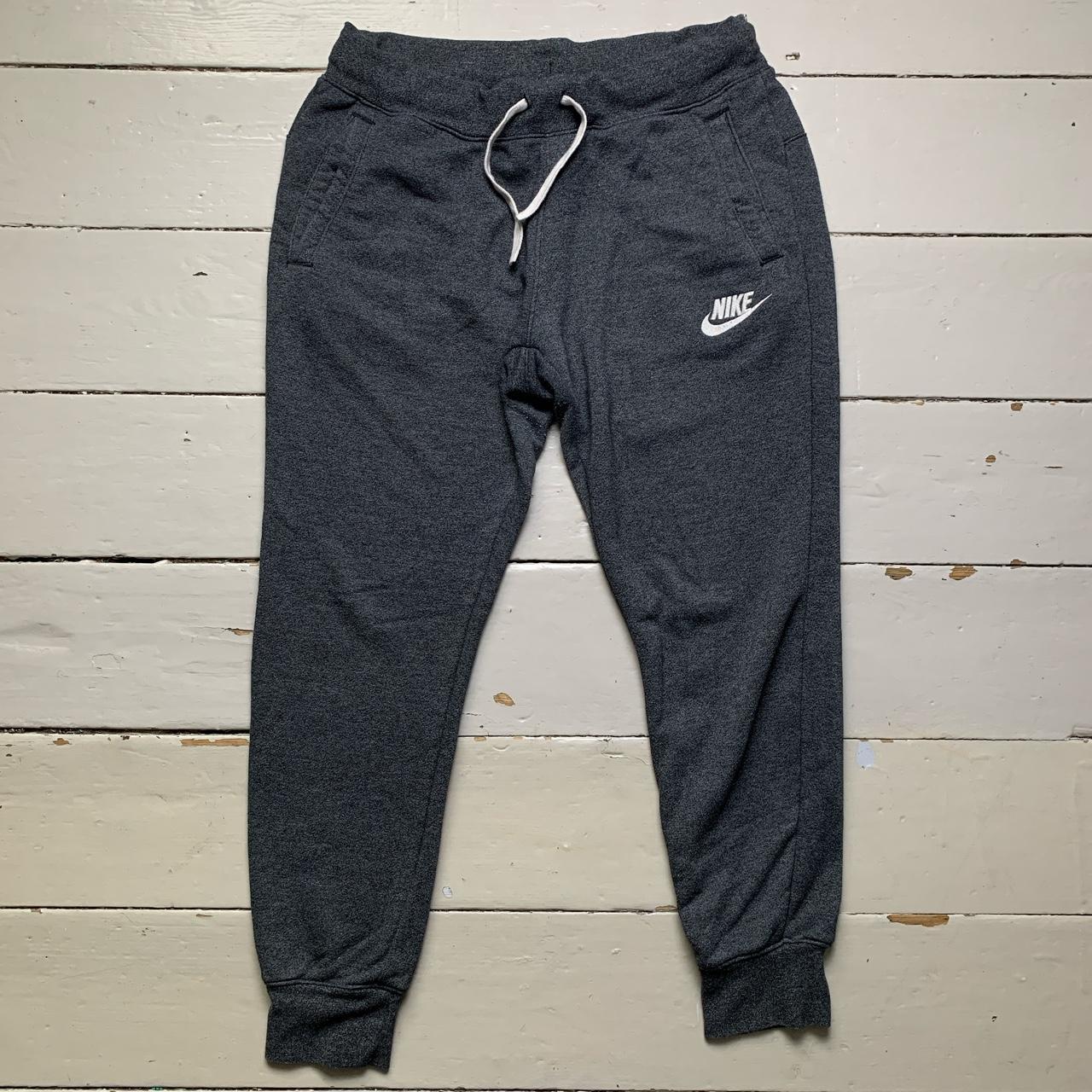 Nike Swoosh Grey and White Joggers