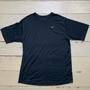 Nike Dri Fit Vintage Swoosh Navy and White T Shirt