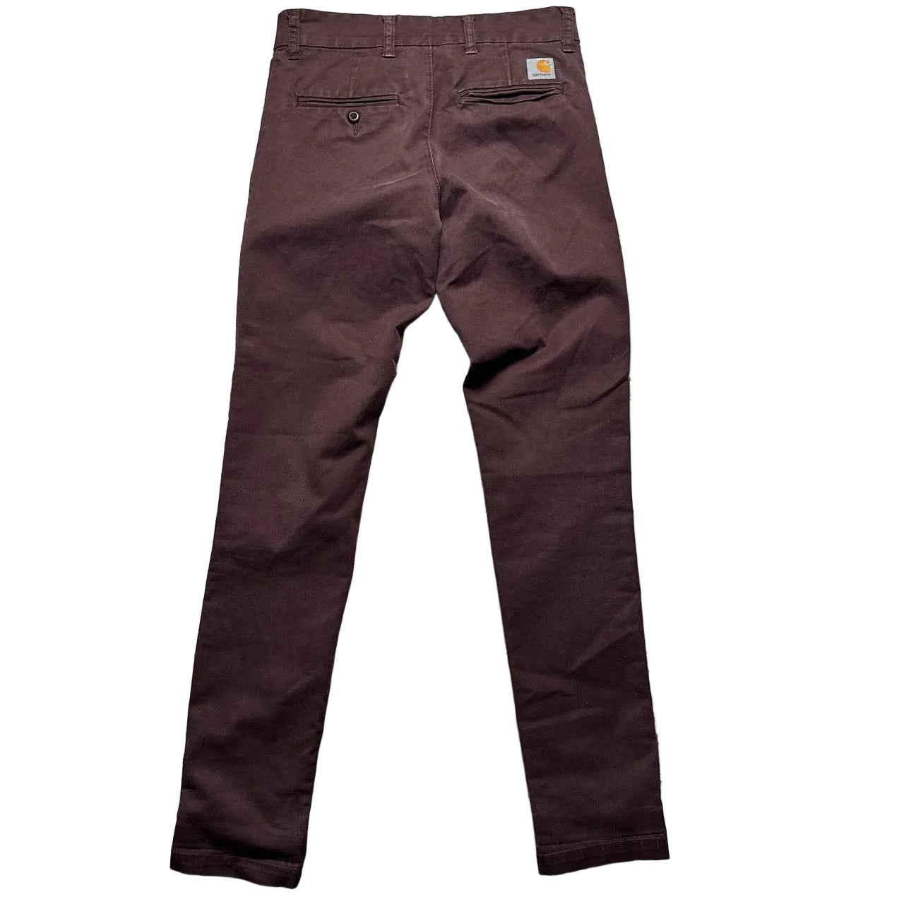 Carharrt Sid Pant Slim Burgundy Trousers (28W)