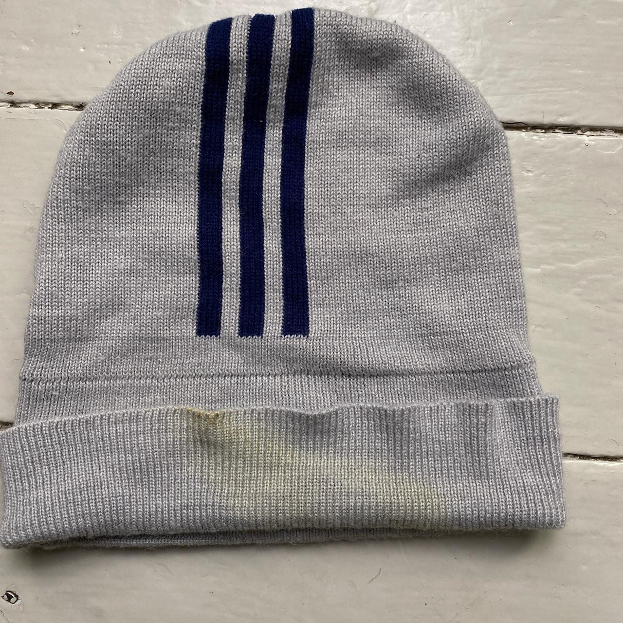 Adidas Vintage Grey and Navy Beanie Hat