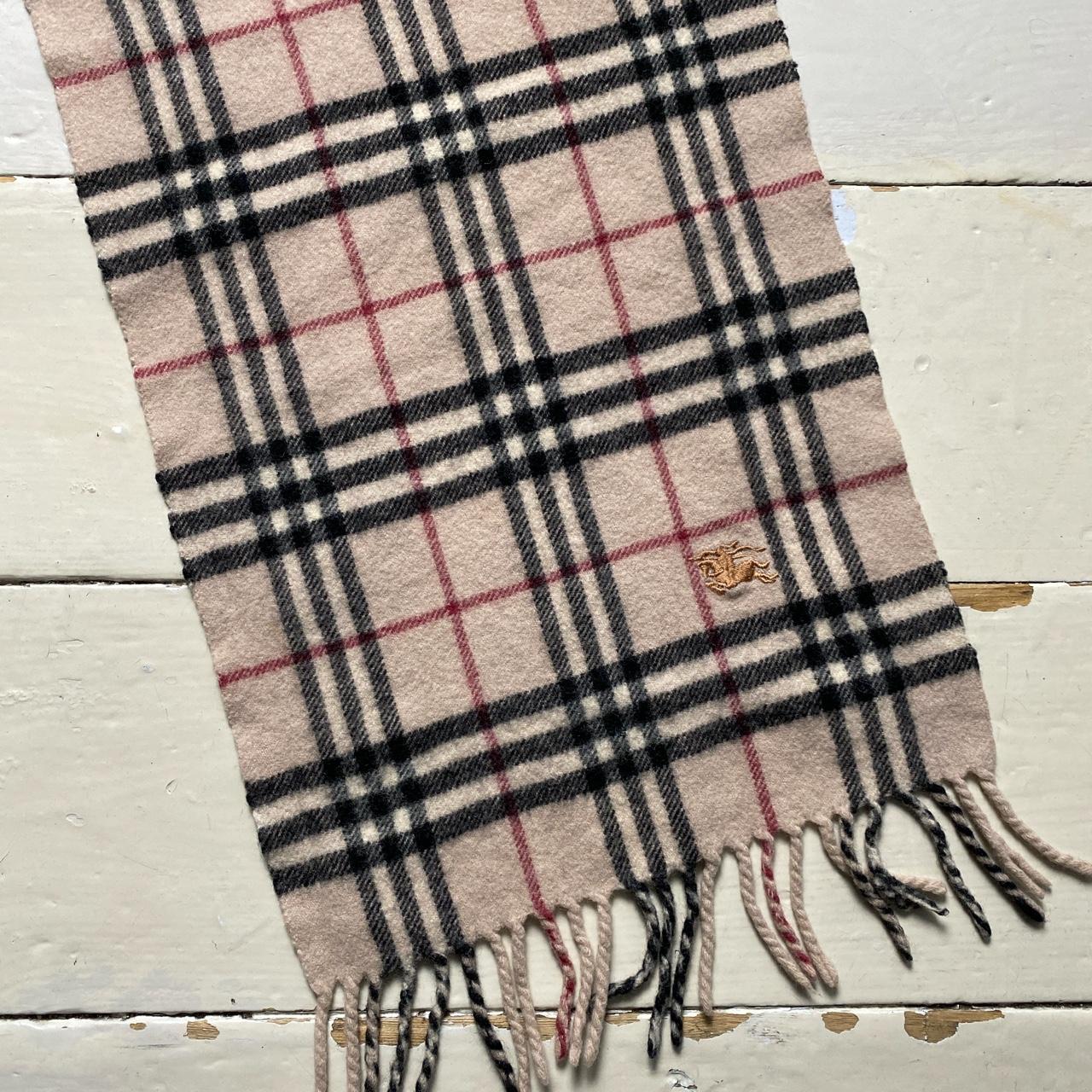 Burberry Nova Check Lambs Wool Scarf