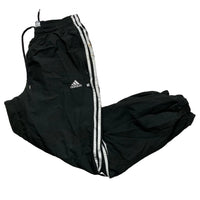 Adidas Black and White Shell Trackpant Bottoms (32W)