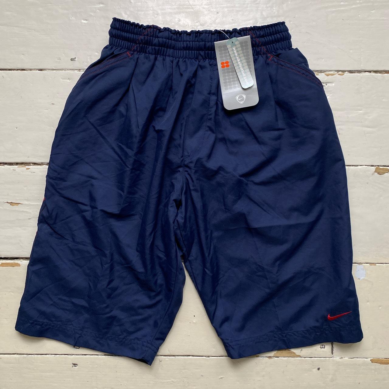 Nike PSG Vintage Shell Track Pant Shorts Navy and Red