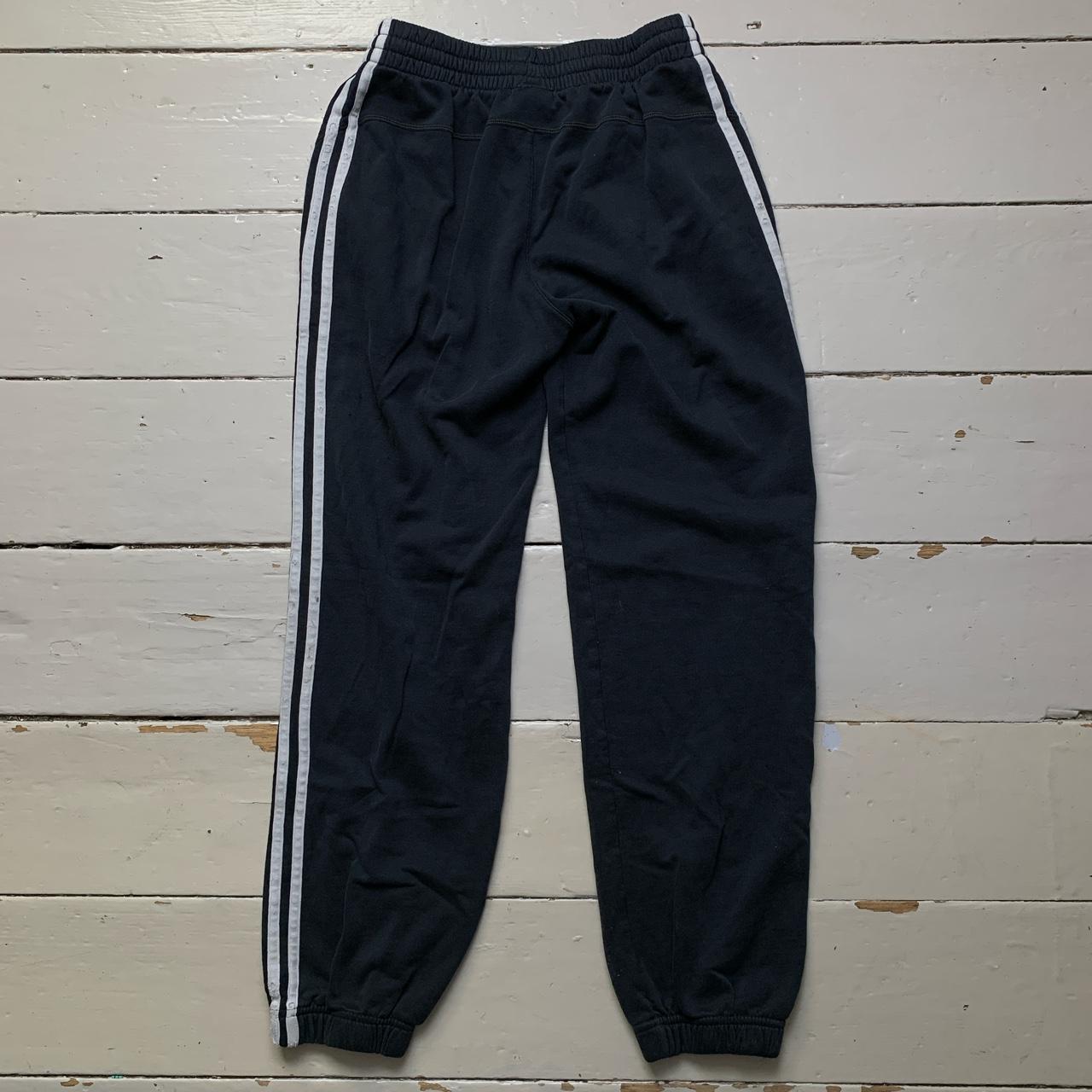 Adidas 3 Stripe Black and White Baggy Joggers