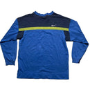 Nike Vintage 90’s Blue Navy White and Green Swoosh Jumper (S)