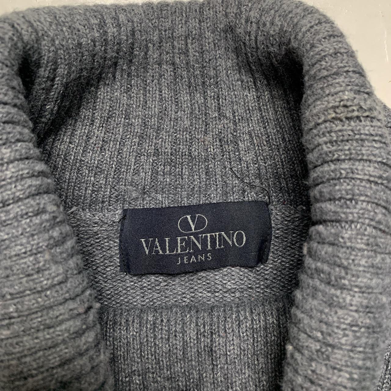 Valentino Jeans Vintage Grey Knitted Turtleneck Jumper