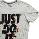 Nike Just Do It White and Black T Shirt (S)