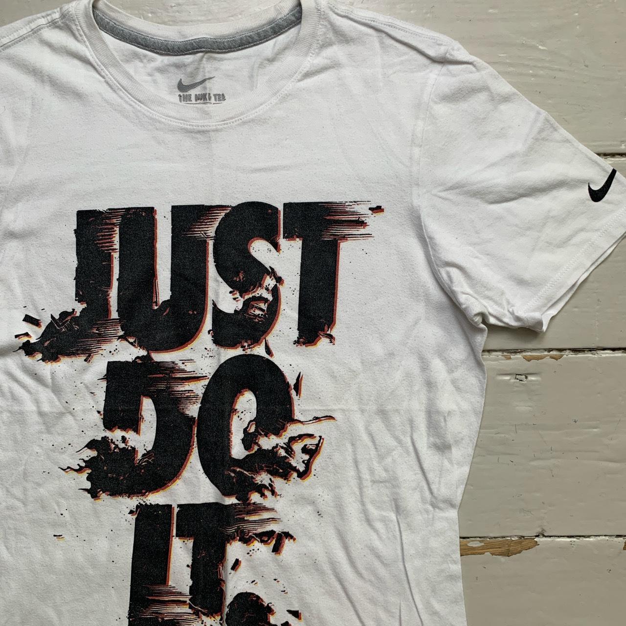 Nike Just Do It White and Black T Shirt