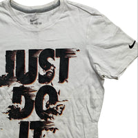 Nike Just Do It White and Black T Shirt (S)
