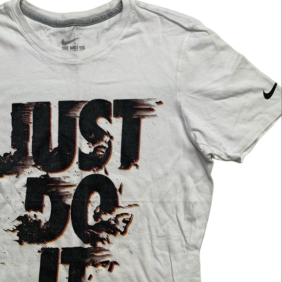 Nike Just Do It White and Black T Shirt (S)