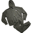 Nike Khaki Green and White Swoosh Full Tracksuit (M)