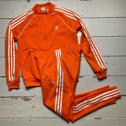 Adidas Originals SST Orange and White Tracksuit