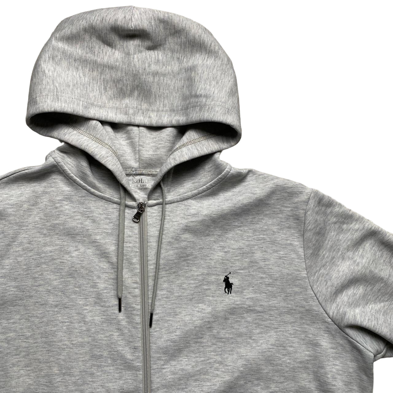 Ralph Lauren Polo Heather Grey and Black Pony Newer Season Full Tracksuit  (L/XL)