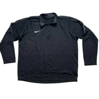 Nike Dri Fit Quarter Zip Black and White Jumper (XL)