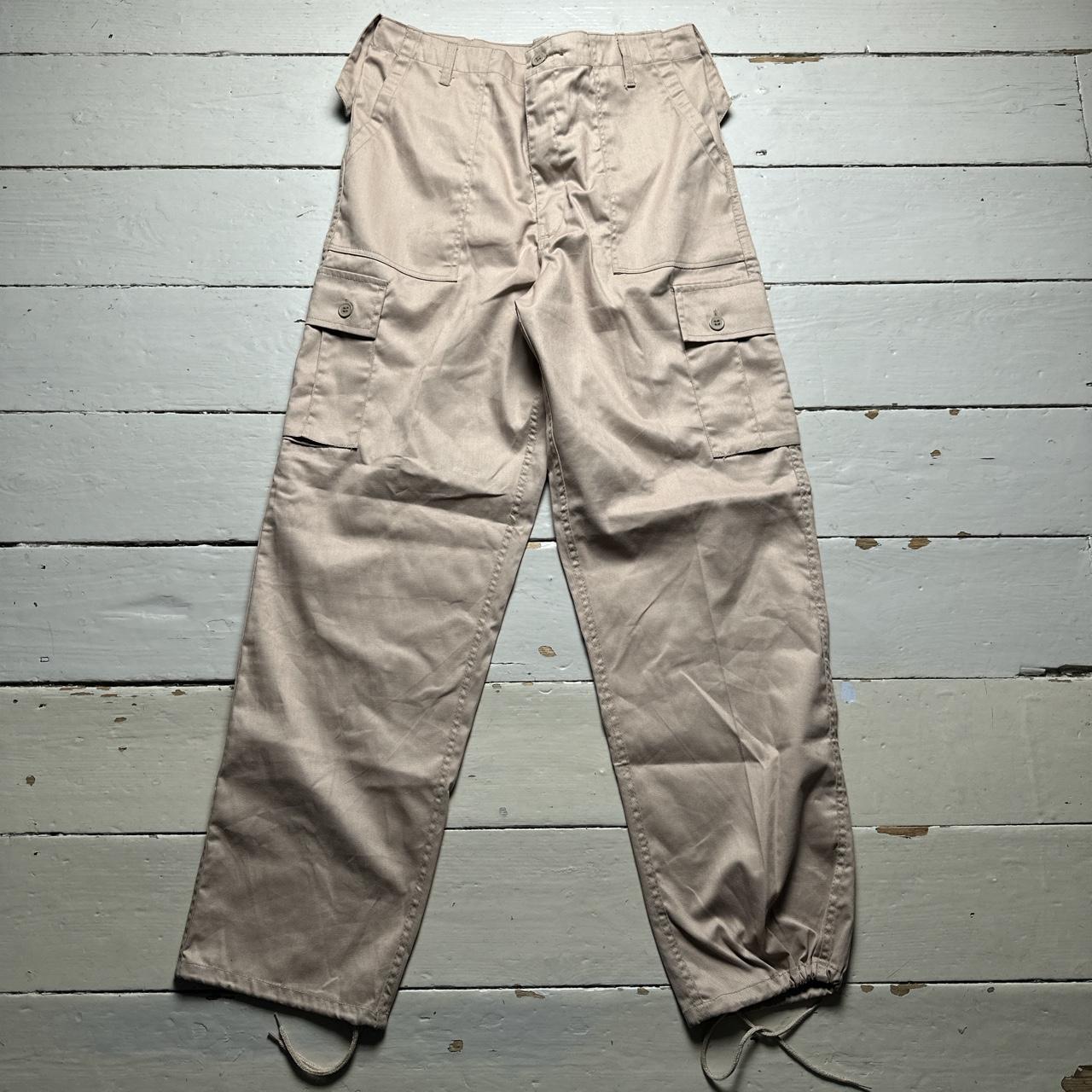 Beige Khaki Cargo Trousers Dallas Wear