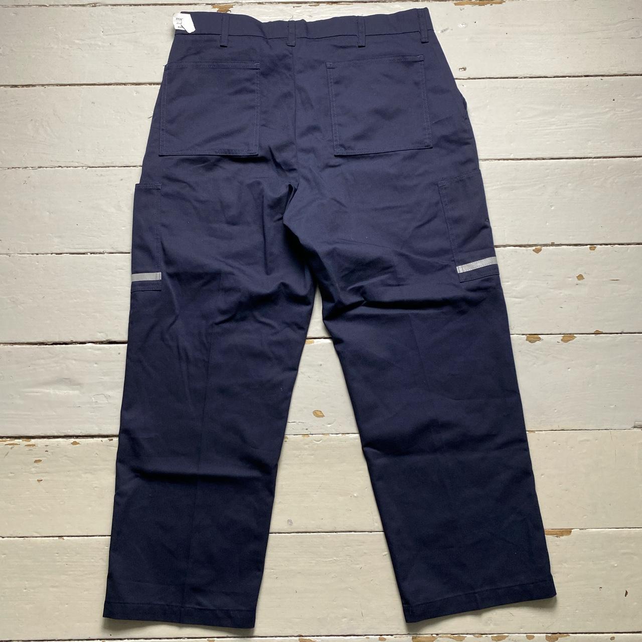 Fedex Navy Utility Reflective Strip Cargo Trousers